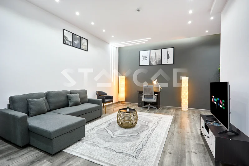 غرفة نوم واحدة / مفروشة بالكامل / بدون عمولة / جميع الفواتير مشمولة63170393267458114