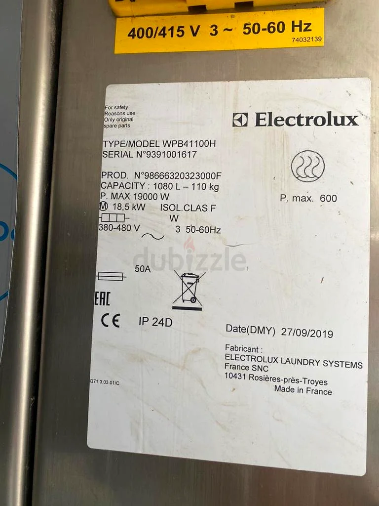 LAUNDRY BERIER WASHER 35 KG NEVER BEEN USED63259707301121112