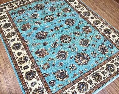 150 x 200 cm | New Handmade Beautiful Sultani Zeigler Carpet Fine Quality