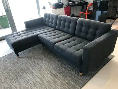 dark grey perfect condition ikea landskrona sofa lshape