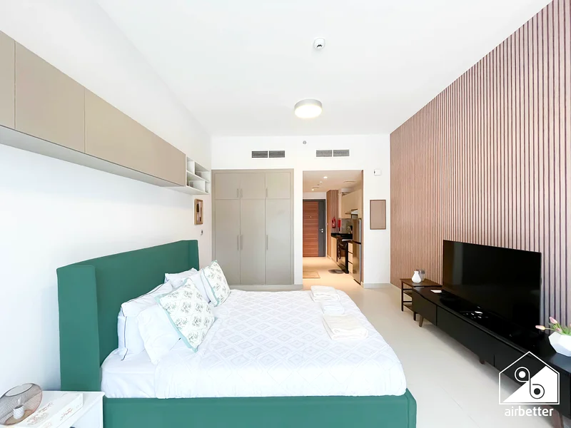 Modern Studio | Al Waleed Garden 2 Incl All bills included+ Wi-Fi + Parking63830359479939111