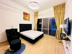 Studio in front of metro @7499 in Azizi Aura With WIFI &amp; DEWA