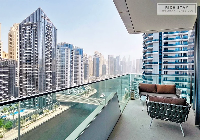 Spacious 1BR | 2 Balconies | Full Marina & Sea view | Low-floor63817693993602110