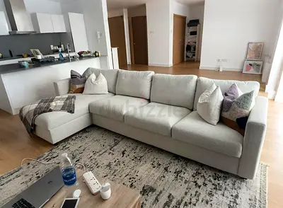 As_new IKEA Vimle L shape sofa beige