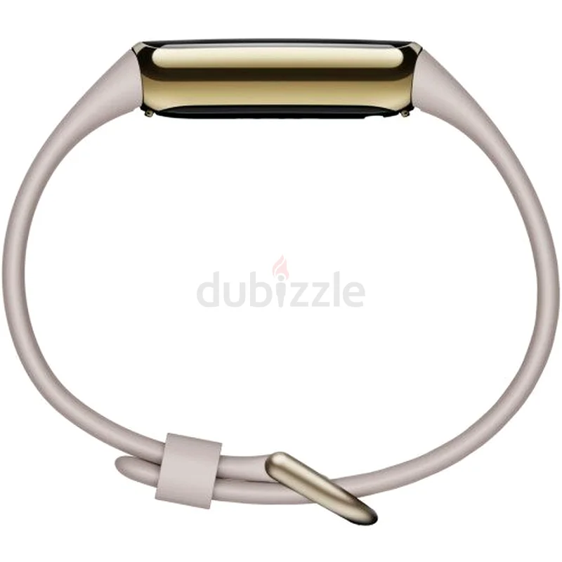 تتبع اللياقة البدنية والعافية Fitbit Luxe - فولاذ مقاوم للصدأ بلون أبيض قمري/ذهبي ناعم63264594800641111