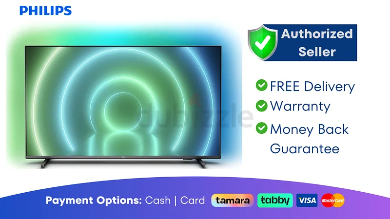 Philips 50 inch Android Smart TV - 4K - Ambilight ● Brand New | Warranty | FREE Delivery | AJM7354632640895852811127