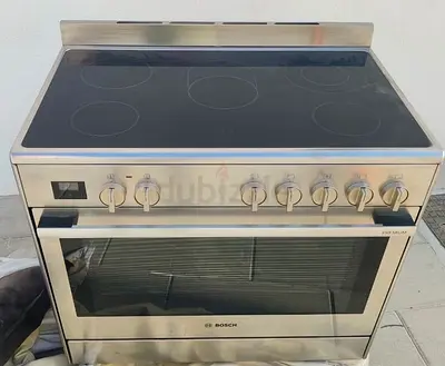 Bosch Series 8 Electric Range Cooker 90 Cm Stainless Steel HCB738357M