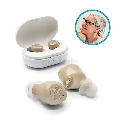 Hp Sound Plus Invisible Wireless Earbuds Fashion Design Ite Hearing Aids Look A Like Earbuds (Beige)