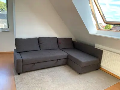 Brand Ikea L shape sofa com bed