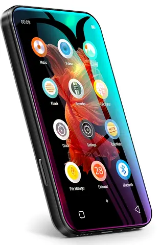 TIMMKOO MP3 Player with Bluetooth, 4.0 Full Touchscreen Mp4 Mp3 Player with Speaker,