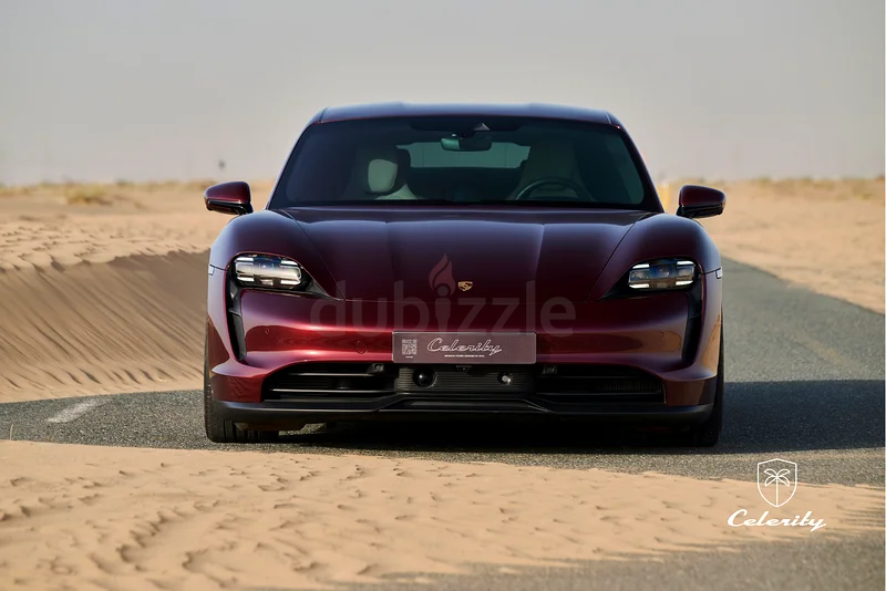 Porsche Taycan Performance+ in PTS Cherry Metallic under warranty ultra exclusive and chic CELERITY63150479130371112