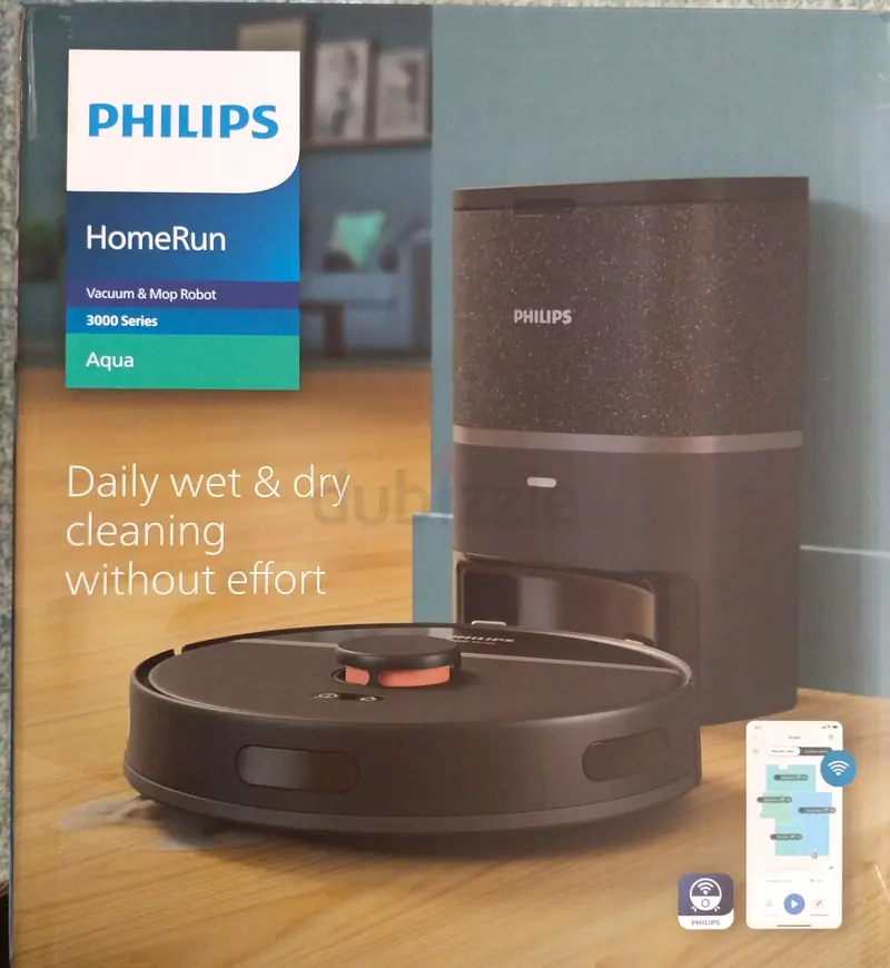 Philips HomeRun 3000 Series Wet  Dry Vacuum Robot - Effortless Cleaning!