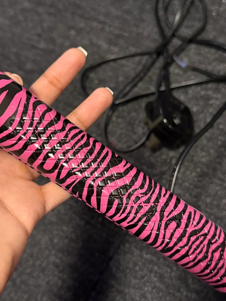 Pink Zebra Hair Straightner63243683075842111