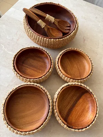 Charming Wooden Salad Serving Utensils