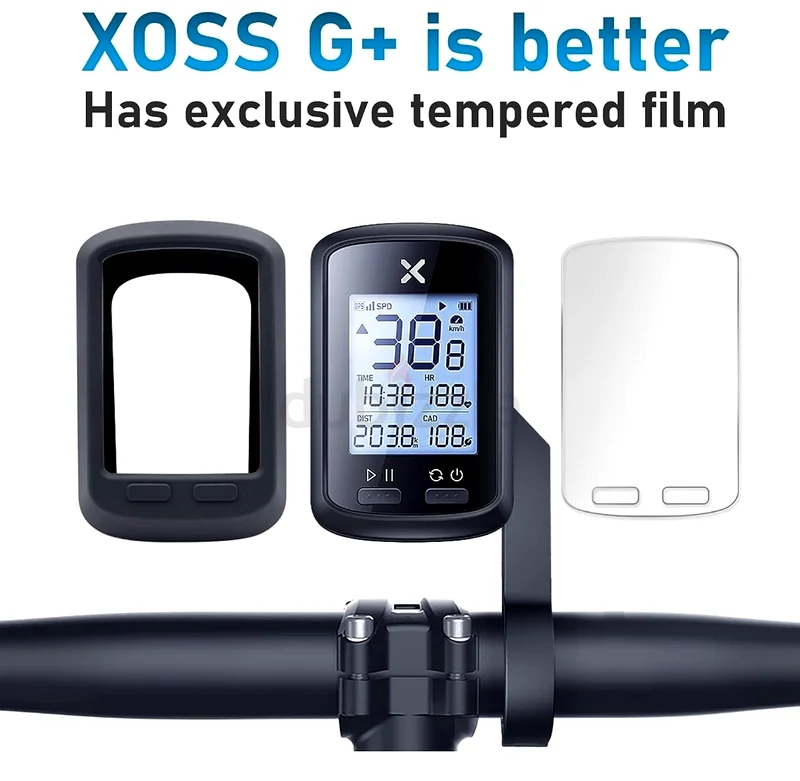 XOSS G+ Wireless Bike Computer, GPS Cycling Speedometer and Odometer with Bluetooth and ANT+ Bicycle63242689032323112