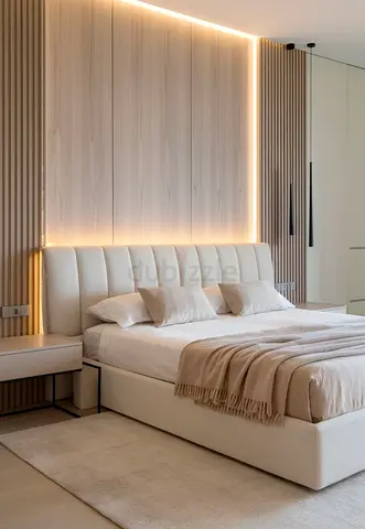 Stylish Modern Upholstered Bed with Cozy Design