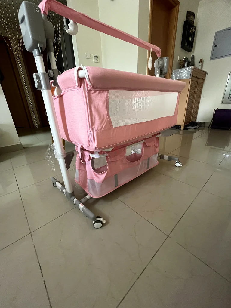 Comfortable Pink Baby Cradle - Perfect for Your Little One!63204862610945112