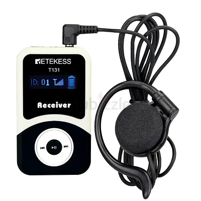 Retekess T131 Tour Guide Receiver for T130 Crystal Sound Simultaneous Interpretation Equipment