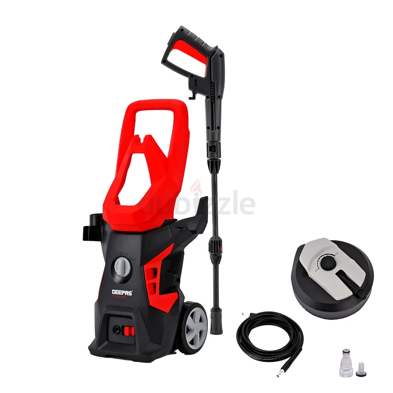 Geepas Toolz 140 Bar High Pressure Washer - GPW1814-240 (1800W, 7L/Min) with Patio Kit  Carbon Brus63251897789441112