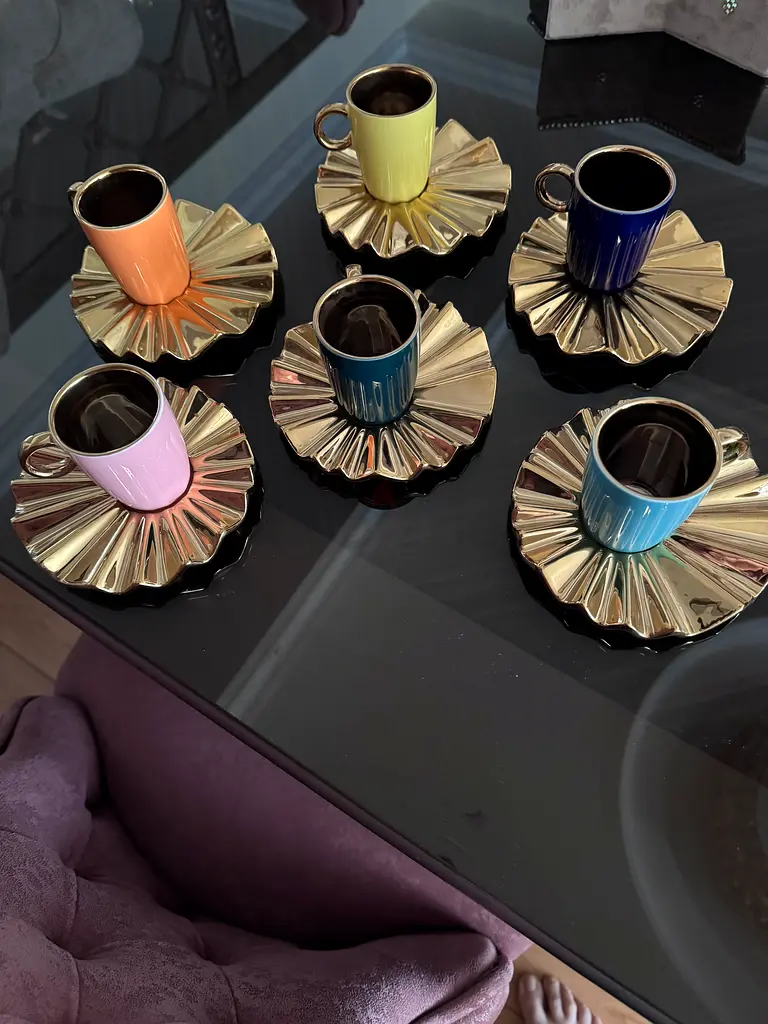 Elegant Vintage Espresso Cups Set