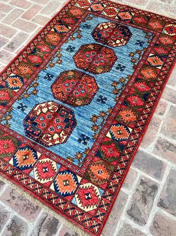 120 x 184 cm | new Handmade Beautiful Ersari Turkmen Carpet Fine Quality