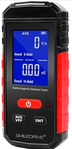 Smiledrive Electromagnetic Radiation Tester EMF Meter Portable Electric Magnetic Field Dosimeter Det