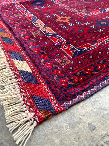3x2m | New Handmade Beautiful Turkmen Biljik Carpet Fine Quality