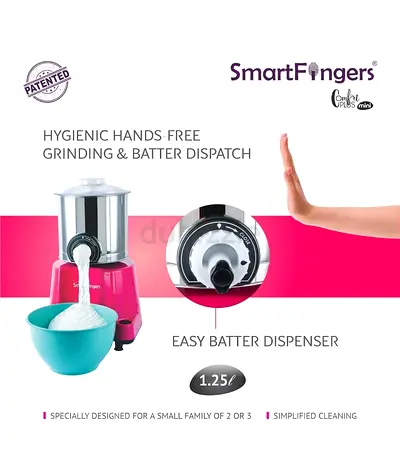 SmartFingers Comfort Plus Mini Table Top Wet Grinder - 1.25L. Brandnew. Never Used. AED 390 only!