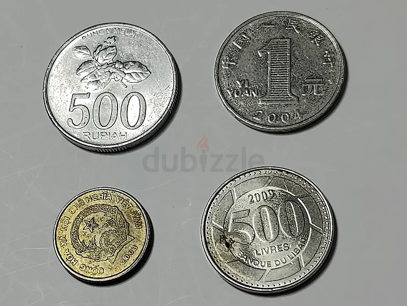 مجموعة عملات الصين وفيتنام وإندونيسيا ولبنان63224842784259111