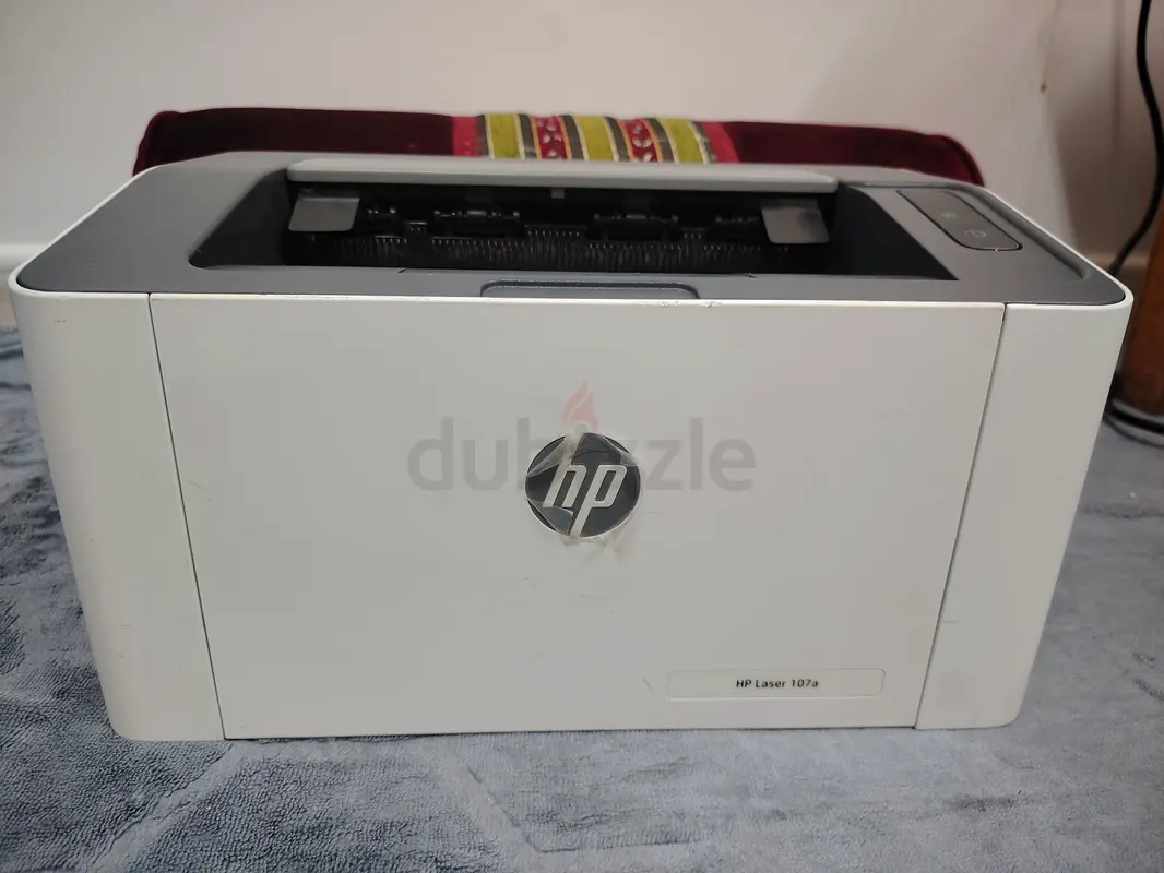 طابعة ليزرية من HP موديل M107a مع حبر كامل وضمان فحص لمدة 7 أيام وفاتورة من الشركة السعر قابل للتفاوض