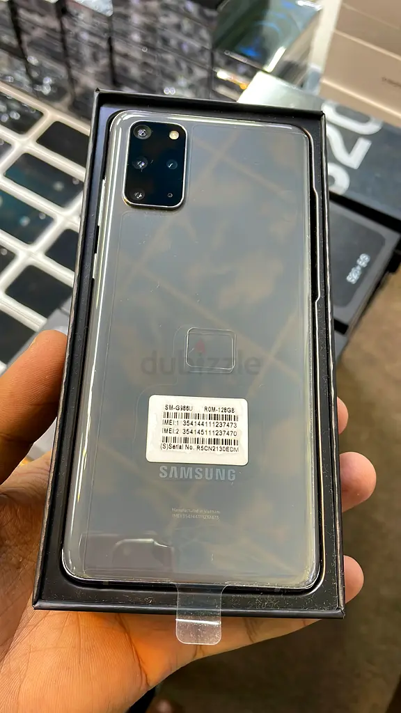 SAMSUNG S20 PLUS COMPLETE BOX