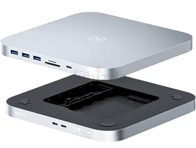 Hagibis USB-C Hub with Dual Hard Drive Enclosure,Type-C Docking station with 2.5inch SATA,M.2 NVMe