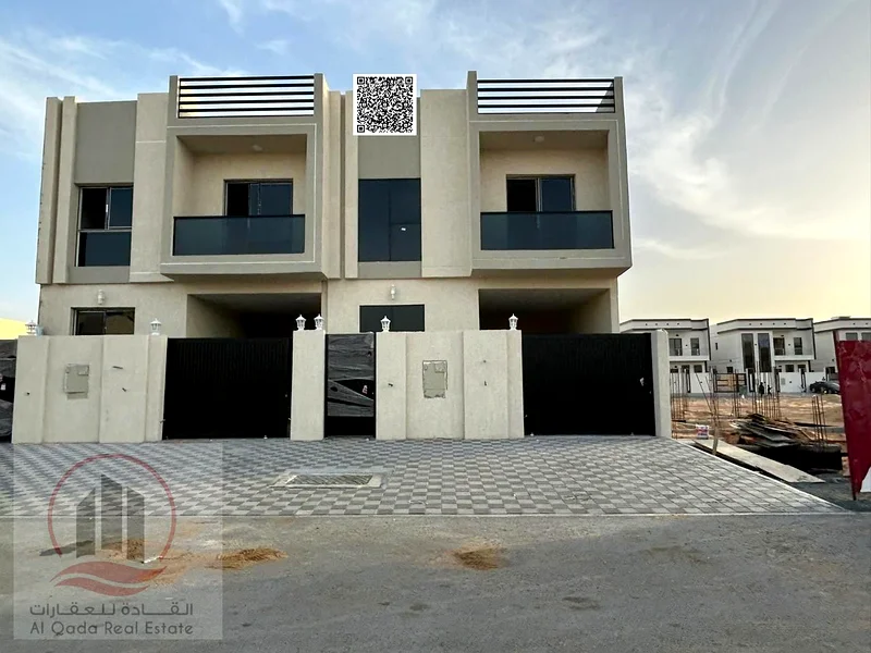For sale, a villa in Ajman Al Helio, 3 master rooms, a Majles room, a hall, and a maid’s room, freehold for all nationalities, Installment with out do63899656575617110