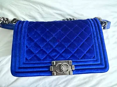 FOR SALE: BLUE VELVET BAG