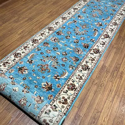 80 x 395 cm | New Handmade Beautiful Fine Zeigler Runner Carpet