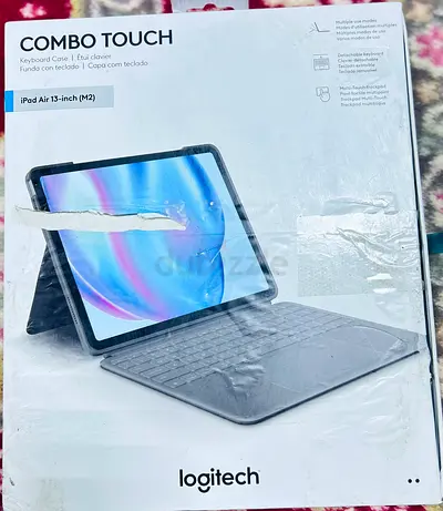 Combo Touch iPad Air 13-inch (M2)(2024) Keyboard Case - English And Arabic Grey keyboard Brand New N