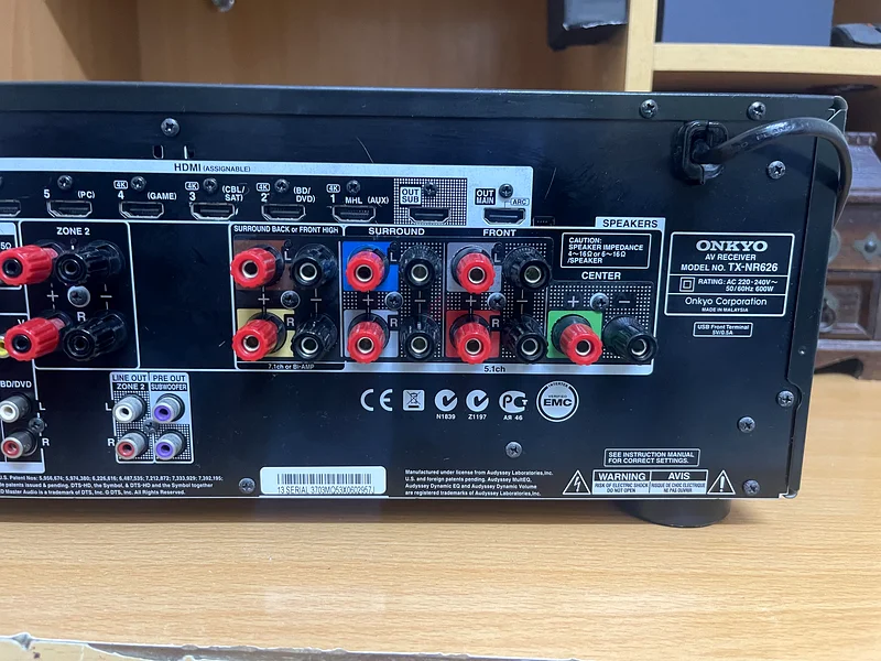 7.2 مكبر صوت ONKYO TX NR 626 4K بلوتوث واي فاي63263525954946111