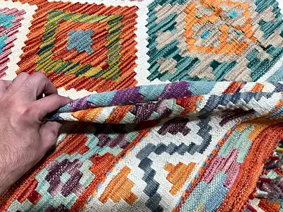 256 x 300 cm | New Handmade Beautiful Turkmen Kilim Rug