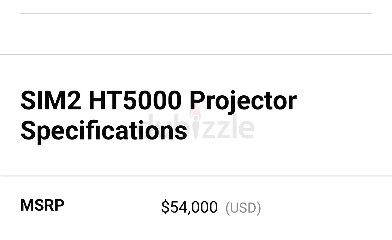 SIM2 HT5000 Cinema Projector63264092305409117