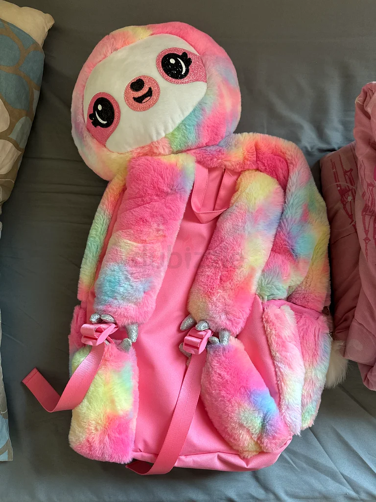 Adorable Rainbow Plush Baby Backpack63204860856705111