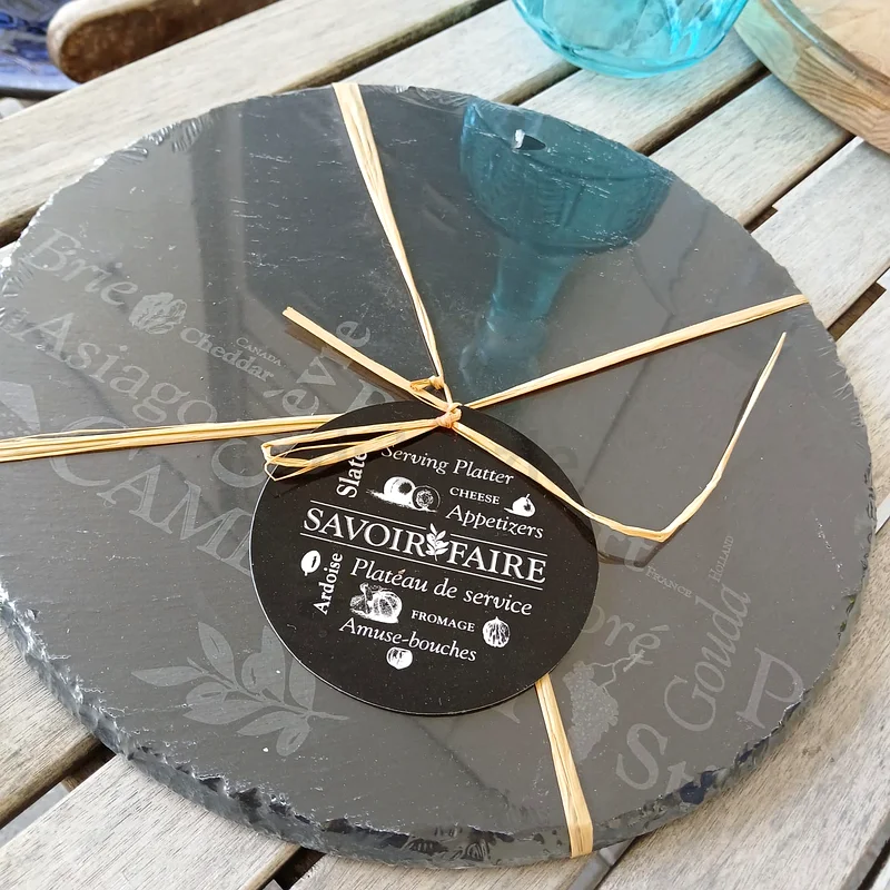 Elegant Slate Serving Platter for Cheese and Appetizers632173328849931122