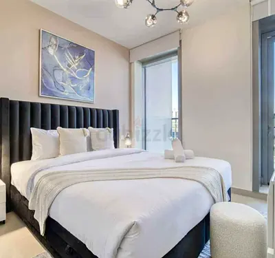 Elegant King-Size Bed with Modern Accents for Sale