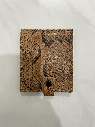Stylish Handmade Python Leather Wallet - Unique  Exotic!