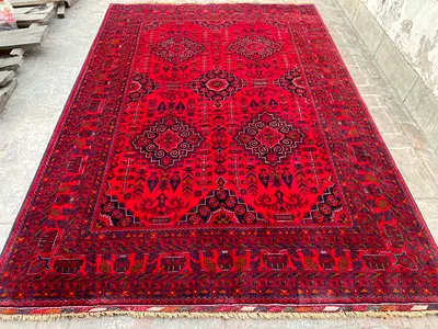 3x2m | new Handmade Beautiful Turkmen Biljik Carpet Fine Quality