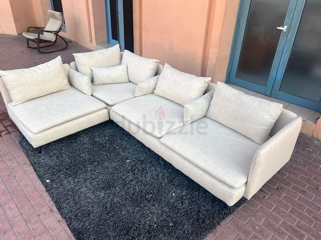 IKEA Soderhamn Corner Stylish L-Shaped Sofa with Cushions - Perfect for Your Living Room!