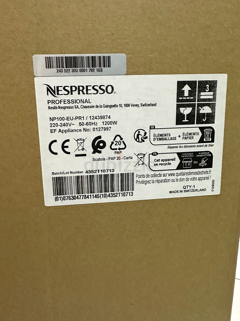Nespresso Momento Professional Coffee Machine63252440650113113