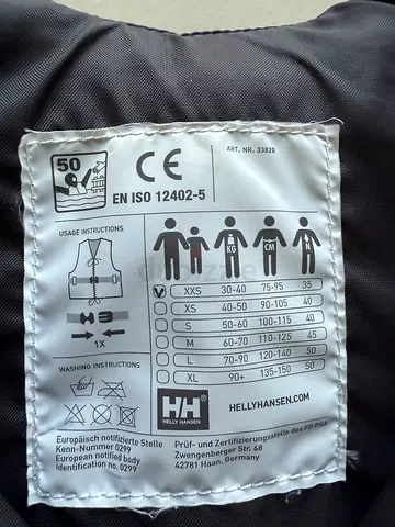 Helly Hansen life vest for children
