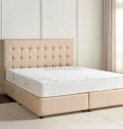 Luxurious Queen Bed  (200x200cm) with Comfortable Mattress - Perfect for Your Bedroom