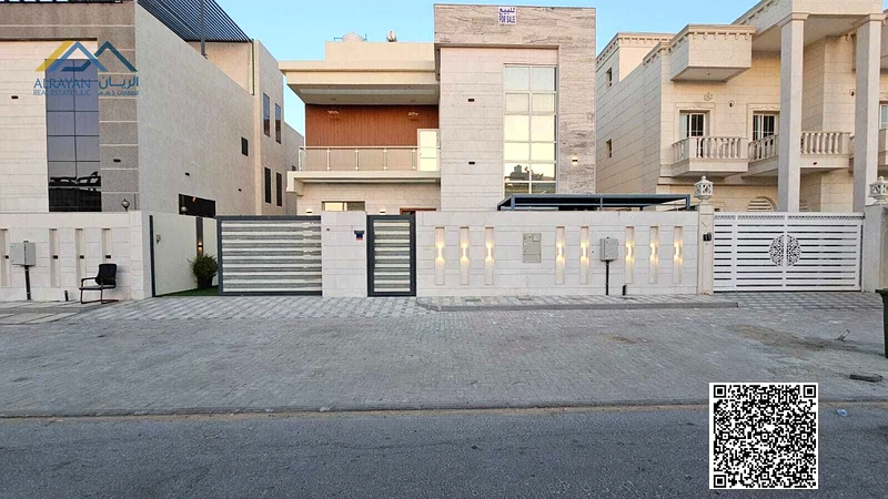 Luxury super deluxe villa for sale in Al Alia area in Ajman, freehold for all nationalities, price inclusive of electricity, water and air conditionin63871901231491111