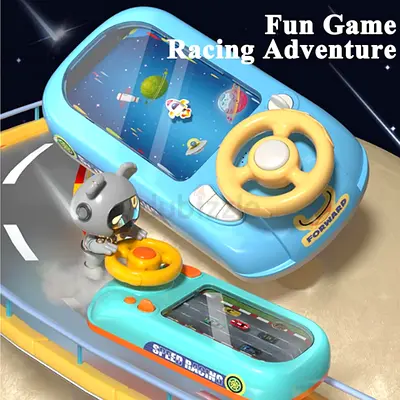 SteerJoy Driving Simulator with Sound Effects and Lights